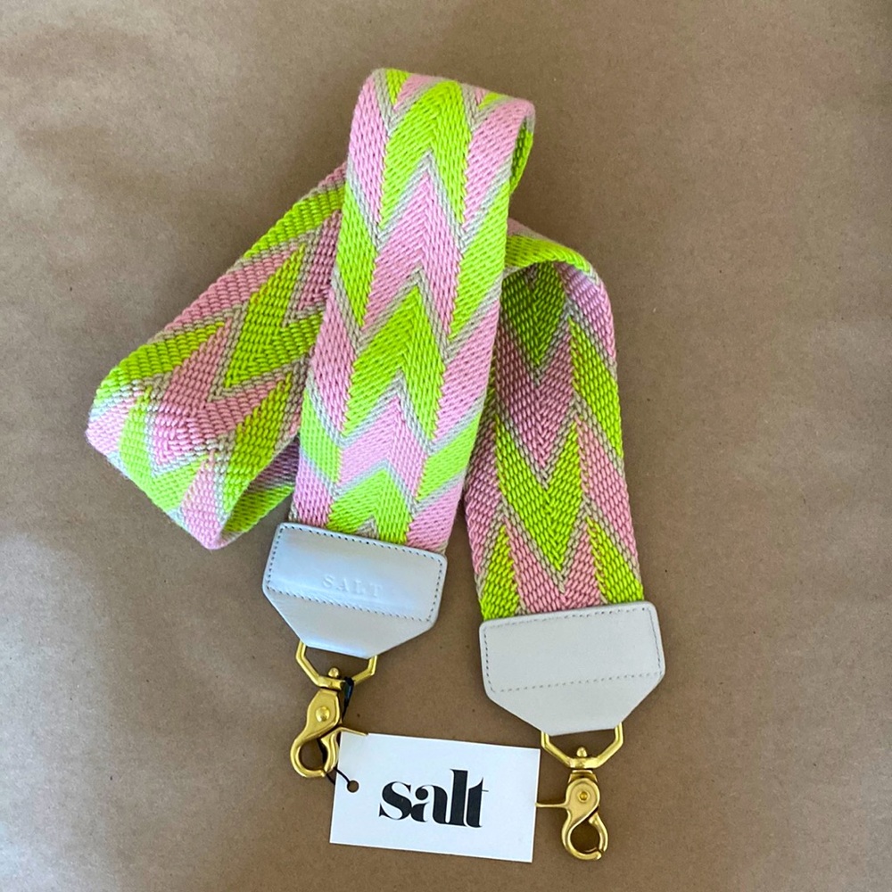 Retired pattern. Salt bag strap.